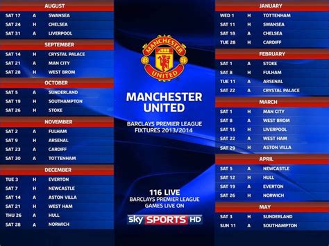 manchester united fixtures bbc